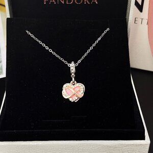 Pandora Sterling Silver Round Halo Necklace